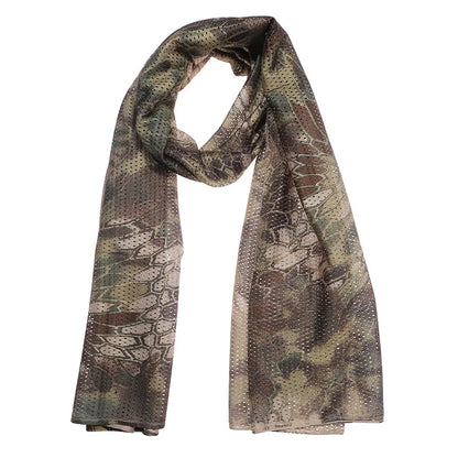 Large Camouflage Scarf Sniper Hunter Mesh Face Scar