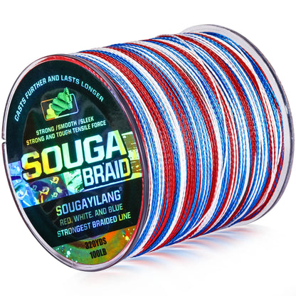 4 Strand Braided Fishing Line 300M Multifilament  Braided Wire Fishing