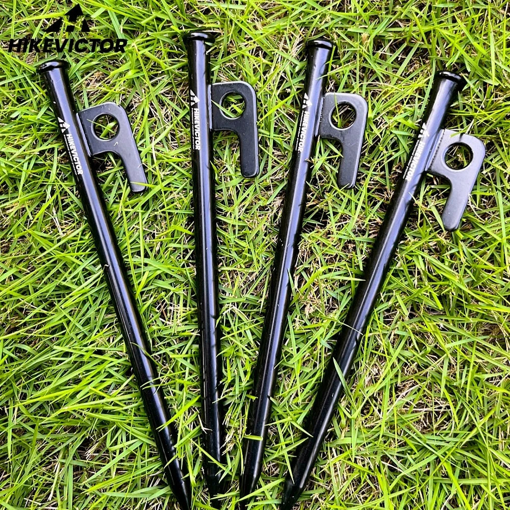 4Pcs/8 Inch Heavy Duty Steel Tent Stakes