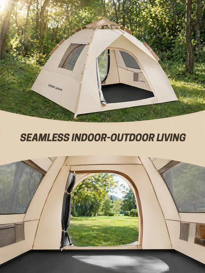 Automatic Pop-up Camping Tent, Windproof, Sunproof, and Waterproof, Portable and Foldable