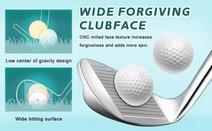 Women's 9/12 Pieces Complete Golf Club Set Thin Face Design 460cc Driver