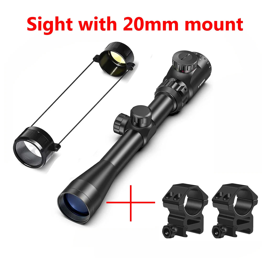3-9x40 EG Scopes Hunting Sights Red and Green Light Reticle Tactical Optical Scope Hunting Scopes