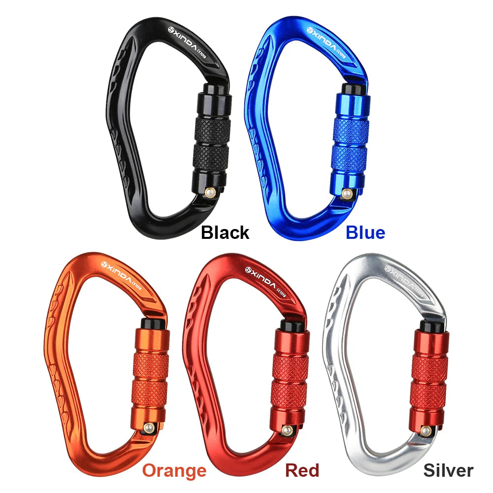 Carabiner Clip Aluminum Alloy Heavy Duty Carabiners Screw Lock