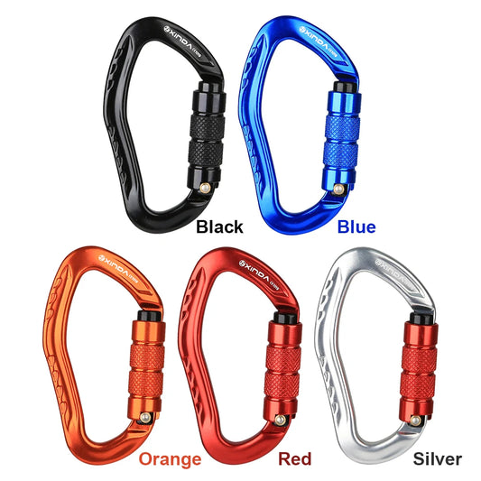 Carabiner Clip Aluminum Alloy Heavy Duty Carabiners Screw Lock
