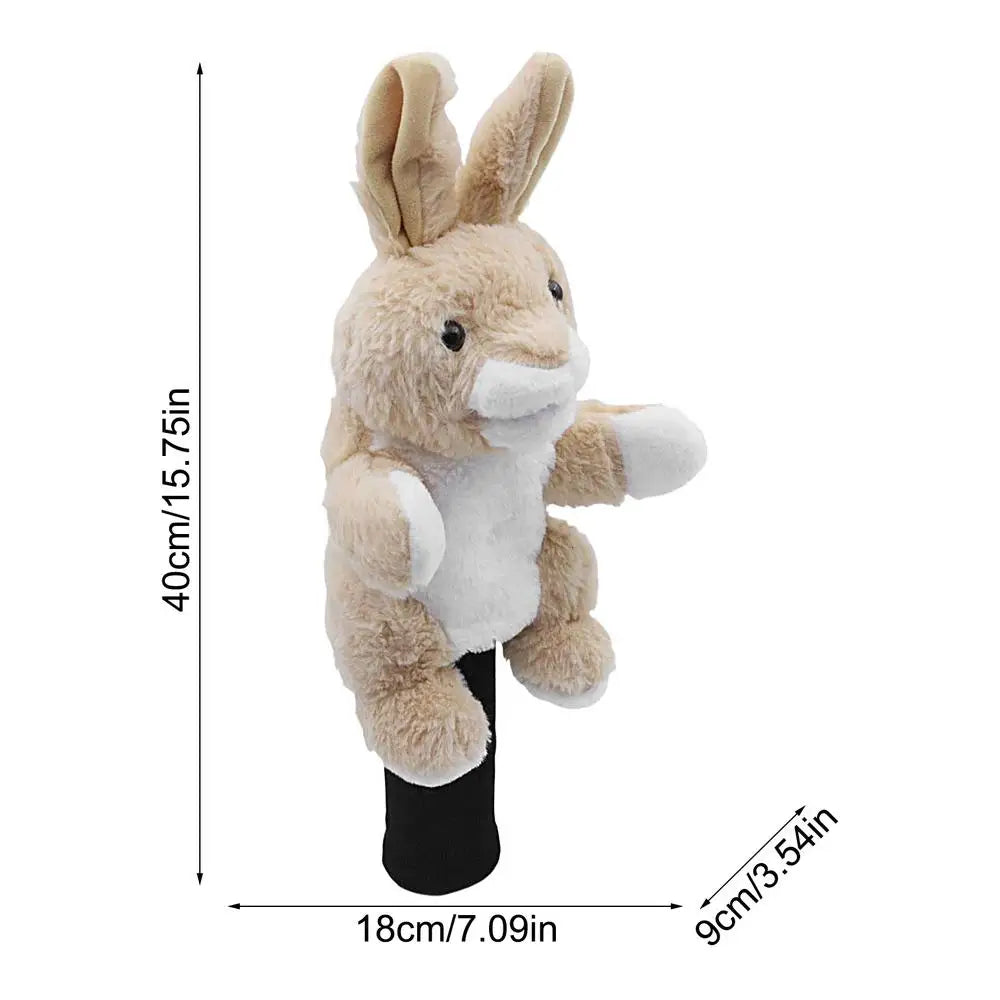 Golf Head Covers Plush Driver Cover Golf Heads Cartoon Stuffed Animal Putter Headcover