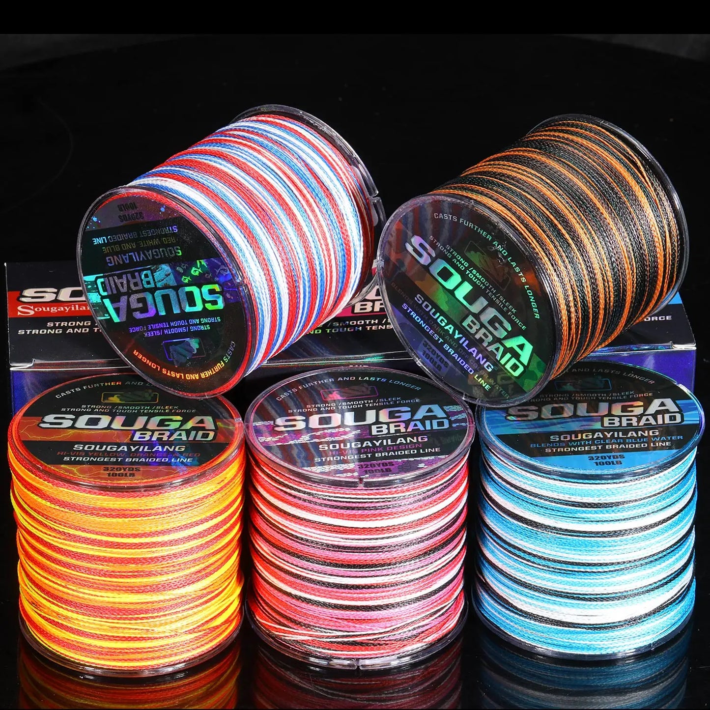 4 Strand Braided Fishing Line 300M Multifilament  Braided Wire Fishing