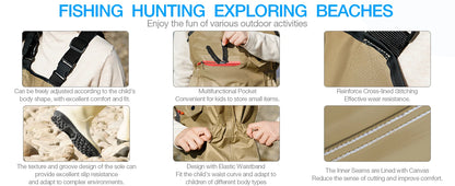 Chest Waders for Kids Waterproof Youth Waders for Hunting Fishing Waders with Boots for Children