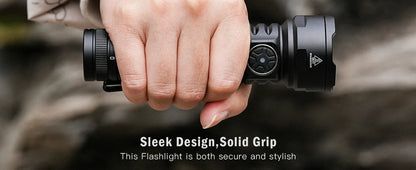 SOFIRN SR15 Rechargeable Flashlight 4500lm Super Bright Long Beam Distance EDC Torch for Camping Fishing