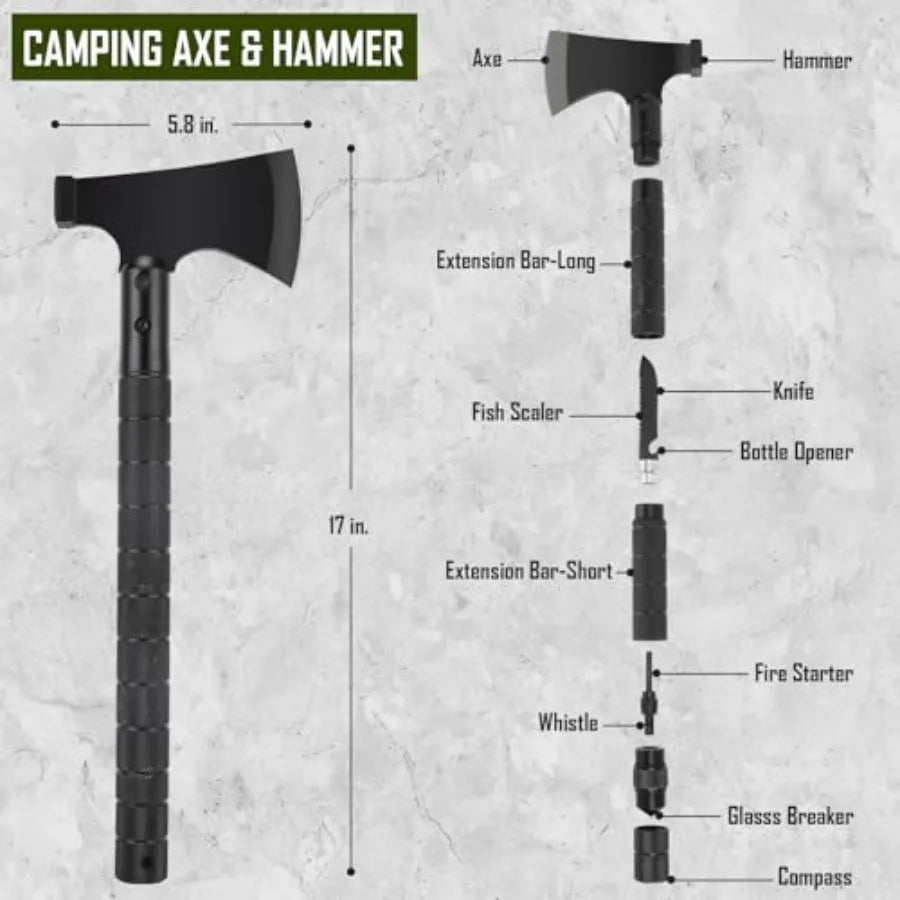 Survival Kit 268 Pcs Emergency Survival Gear and Equipment Supplies with First Aid Kit Camping Axe Headlamp