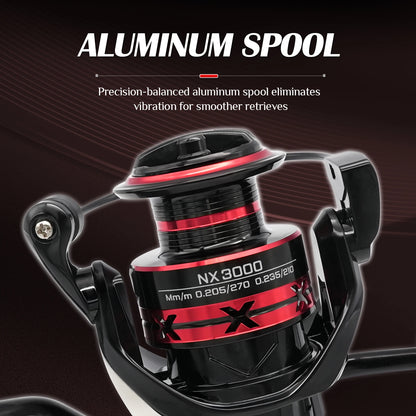 Spinning Fishing Reels for Saltwater Freshwater Metal Spool Left/Right Interchangeable Trout Carp Fishing Tackle