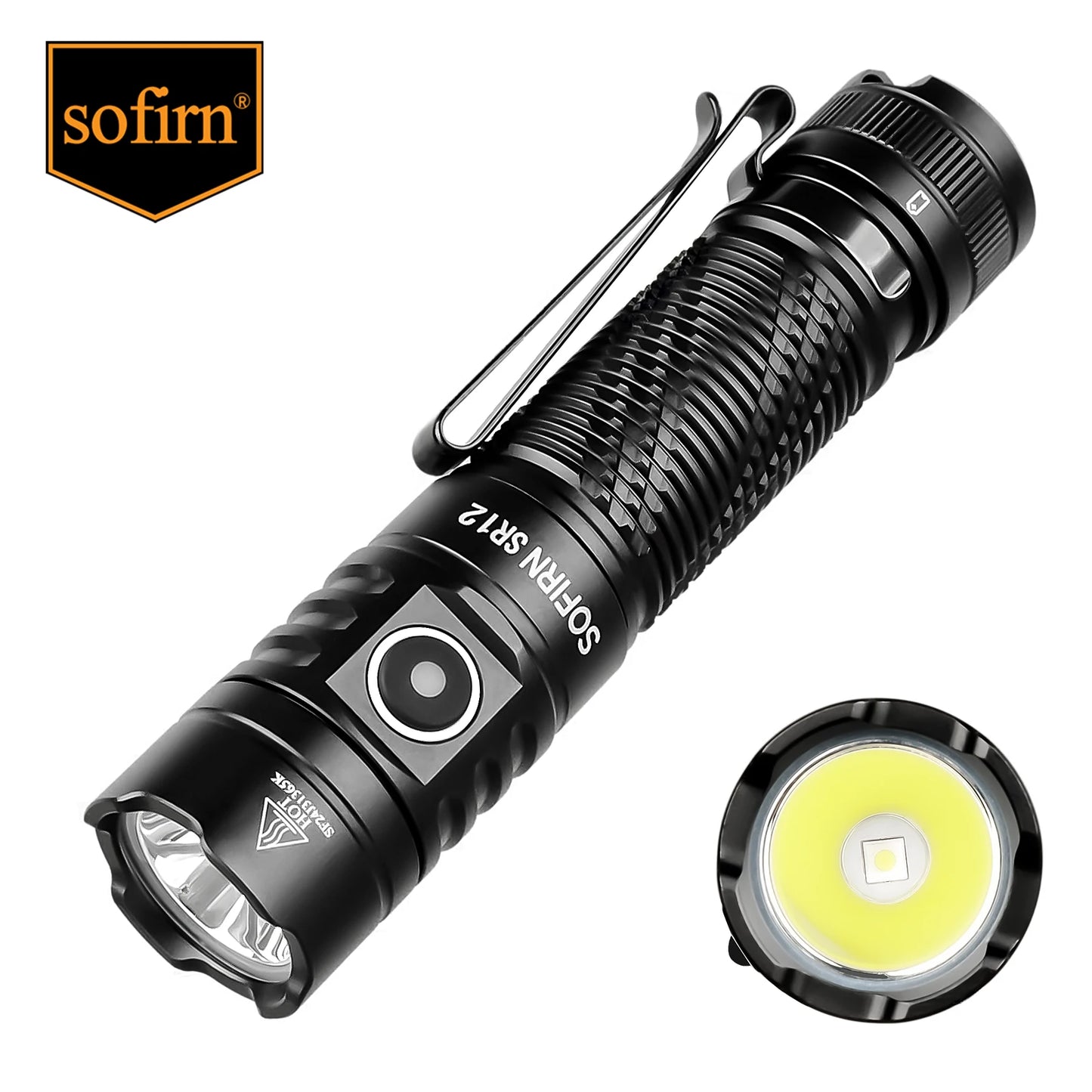 Flashlight 1450LM Powerful Light USB C Rechargeable Torch IP68 Waterproof