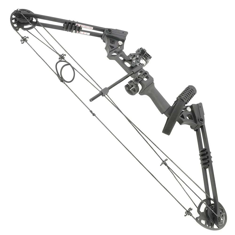Adjustable Compound Bow Arrow Set with Spine 500 Carbon Arrows 20-70lbs 320FPS High-Strength Alloy Handle RH/LH