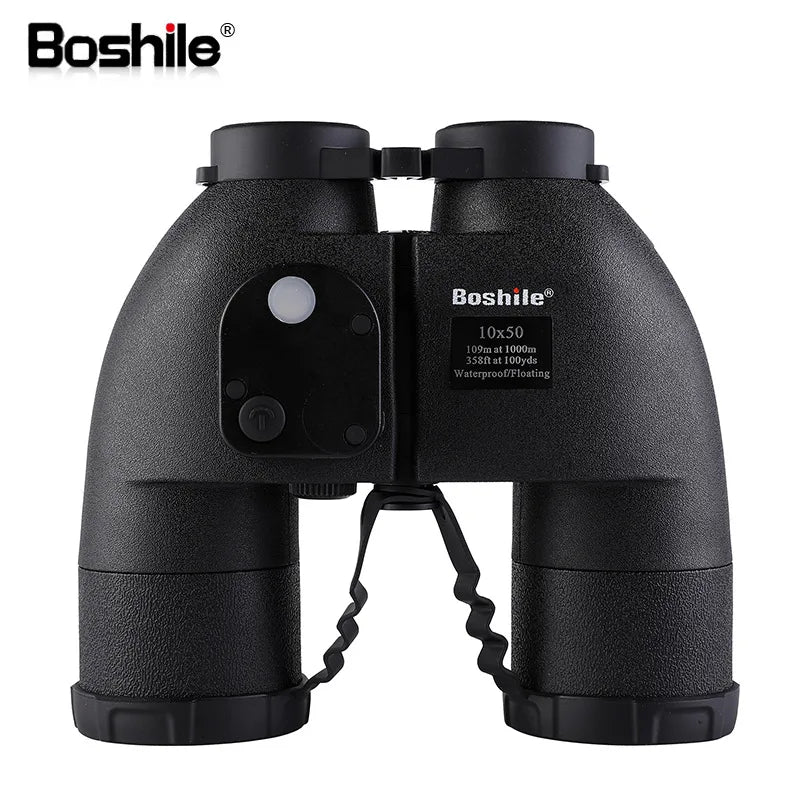 Nautical Binoculars  10x50 Rangefinder Compass Telescope High Powered Nitrogen Waterproof