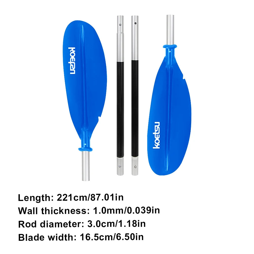 4-Piece Two Way Paddle Adjustable Floating Kayak Paddle Aluminium Alloy Stand Up Paddleboard Paddles