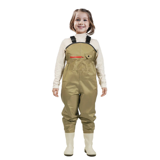 Chest Waders for Kids Waterproof Youth Waders for Hunting Fishing Waders with Boots for Children