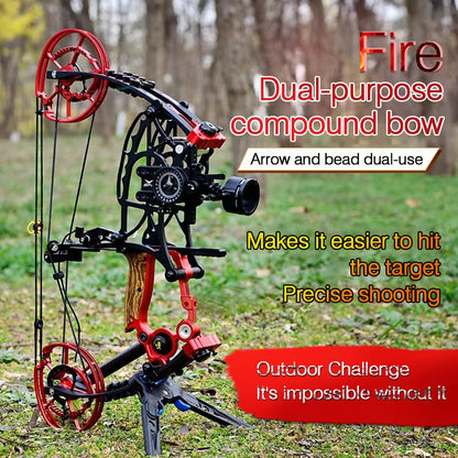 Compound Bow Pulley Bow, Steel Ball and Arrow Dual-purpose Adult Bow High Precision Shooting