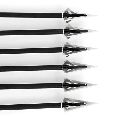 Archery Broadheads 12pcs 120grain Aluminum Steel Screw-in Arrowheads for Hunting