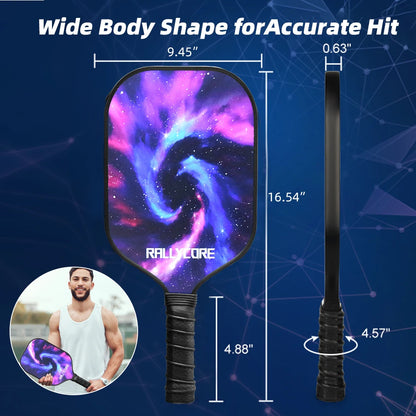 Pickleball Paddles Set Rackets Portable Racket Cover Carrying Bag Gift Kit