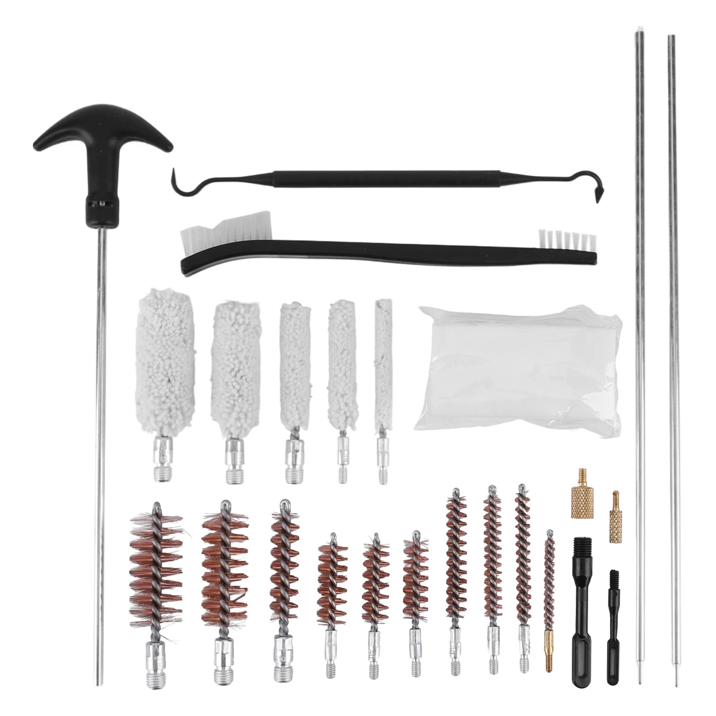 Gun Barrel Brush Box Set Gun Brush Pipe Cleaning Tools Kit Barrel Brush Tool for  Pistol Handgun Shotgun