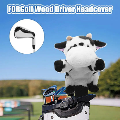 Golf Head Covers Plush Driver Cover Golf Heads Cartoon Stuffed Animal Putter Headcover