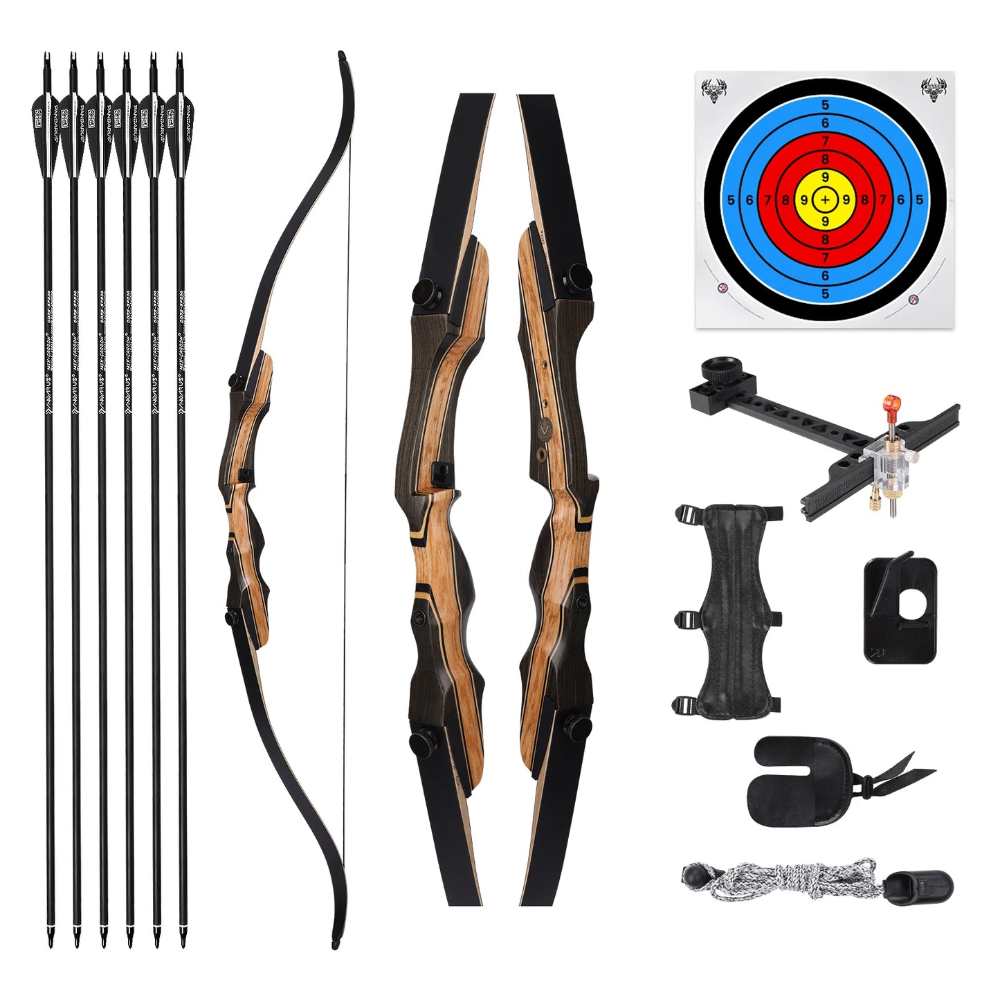 Archery Recurve Bow 62 inch for Adults, Beginners, Teens & Youth,