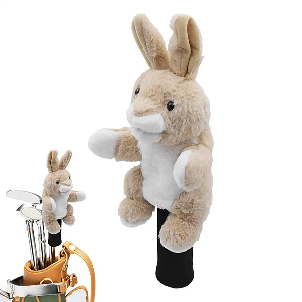 Golf Head Covers Plush Driver Cover Golf Heads Cartoon Stuffed Animal Putter Headcover