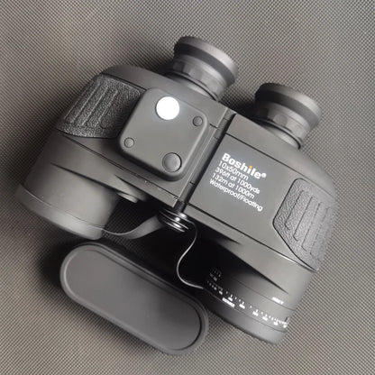 10x50 Binoculars with Rangefinder Compass BAK4 Prism FMC Lens eFogproof Waterproof Long Range