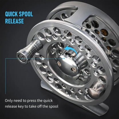 Fly Fishing Reel Saltwater Fishing Reel Fishing Gear Aluminum Alloy Reel For Freshwater Lake Stream Pond Fishing Fly Fishing