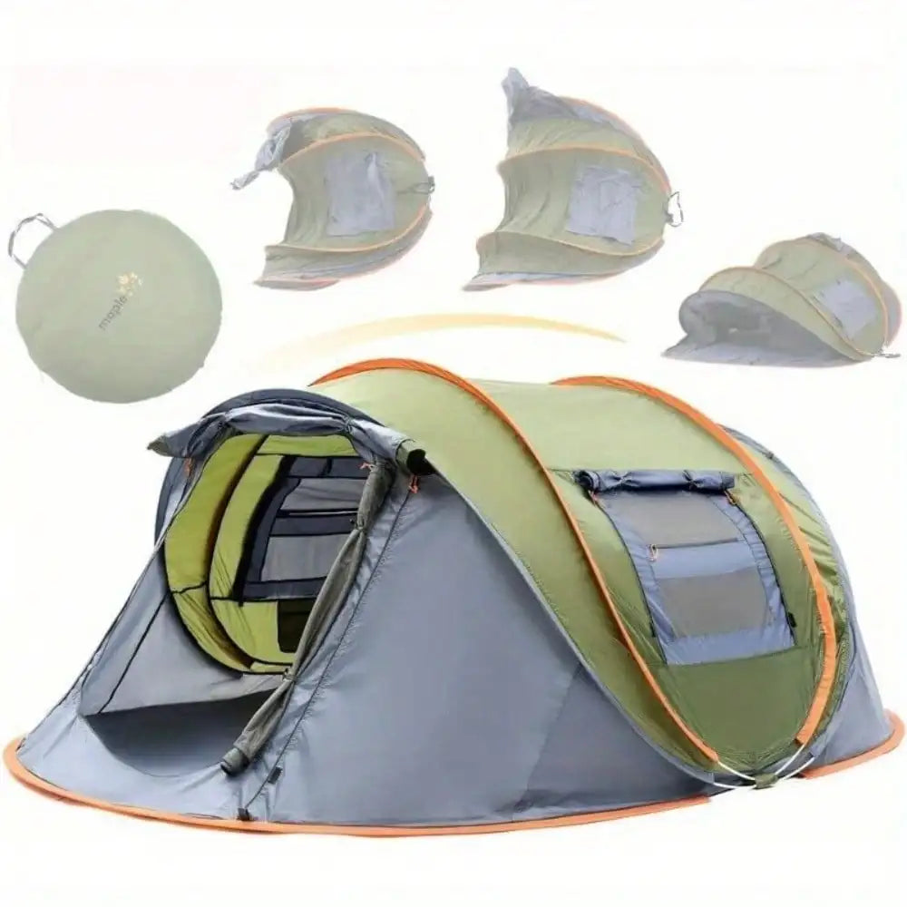 Camping Tent - 4-Person Easy Pop Up Tent Waterproof