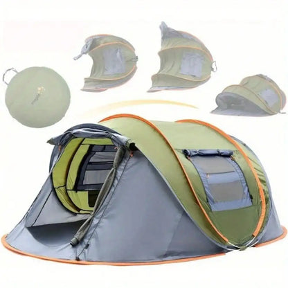 Camping Tent - 4-Person Easy Pop Up Tent Waterproof