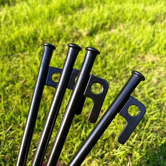 4Pcs/8 Inch Heavy Duty Steel Tent Stakes