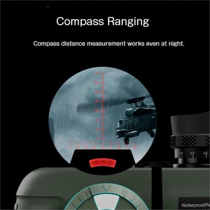 7x50 HD Binoculars High Power Low Light Night Vision Binoculares with Directional Compass Rangefinder