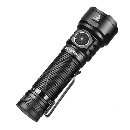 SOFIRN SR15 Rechargeable Flashlight 4500lm Super Bright Long Beam Distance EDC Torch for Camping Fishing