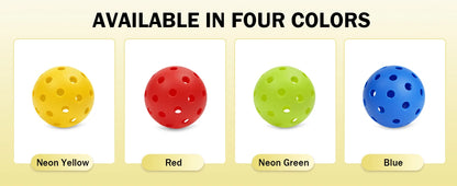 8/16pcs Pickleball Balls 40 Holes Colorful and Durable Pickleballs 74mm