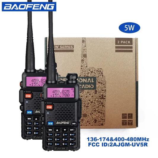 2pcs   5W 8W High Power Dual Band Two Way Walkies Talkies