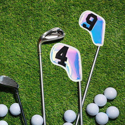 10pcs Golf Club Cover Driver Fairway Hybrid Waterproof Protector Set