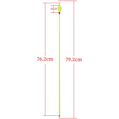 Mixed Carbon Arrows 12pcs 30/31 Inch Spine1500 ID4.2mm with 2 Inch Vanes