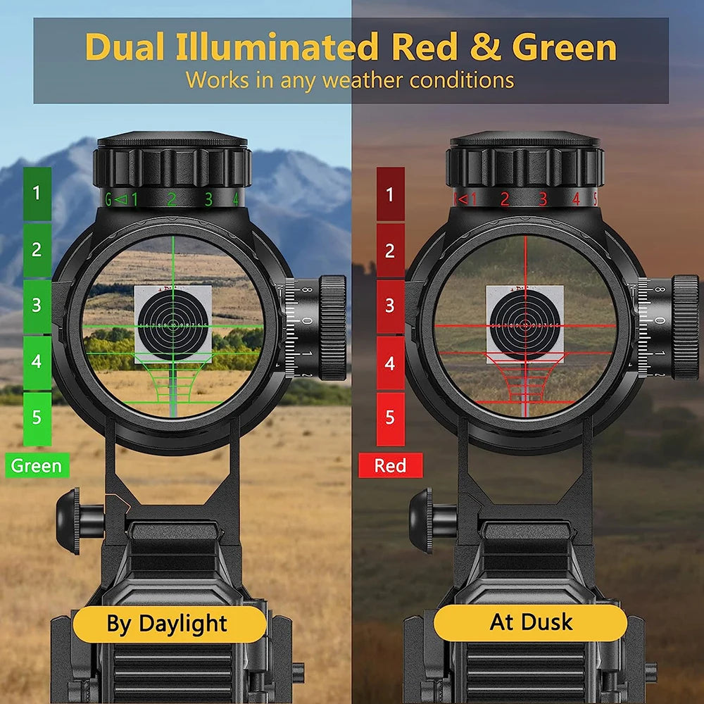 3-9x40 EG Scopes Hunting Sights Red and Green Light Reticle Tactical Optical Scope Hunting Scopes