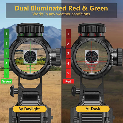 3-9x40 EG Scopes Hunting Sights Red and Green Light Reticle Tactical Optical Scope Hunting Scopes