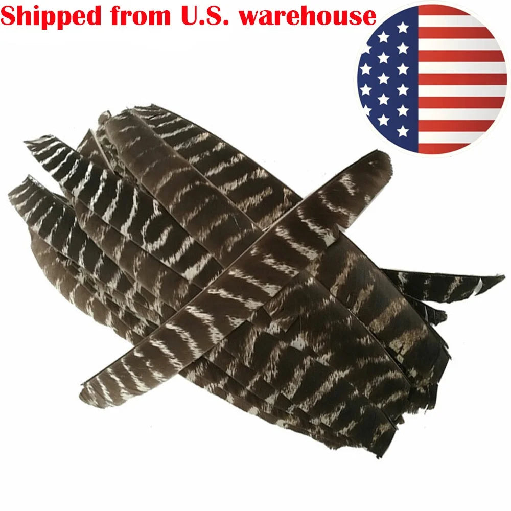 Archery Turkey Feather Fletches 50 Pieces Real Natural Turkey Vanes