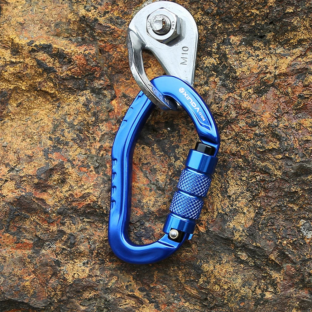 Carabiner Clip Aluminum Alloy Heavy Duty Carabiners Screw Lock