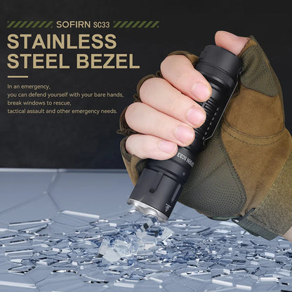 LED Tactical Flashlight XHP70.3 HI  5200lm Powerful 21700 Type C Rechargeable