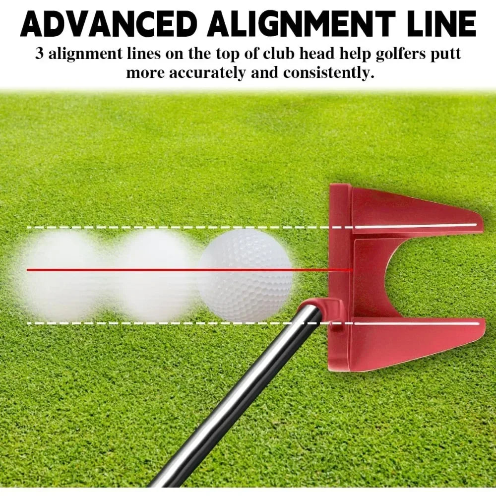 GS Men's Golf Putter,Right Handed,Golf Head Cover Included