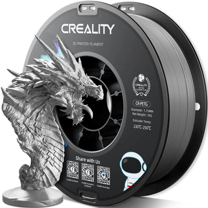 CREALITY PETG Filament 1.75mm 3D Printer Filament 1kg  Neatly Wound Spool