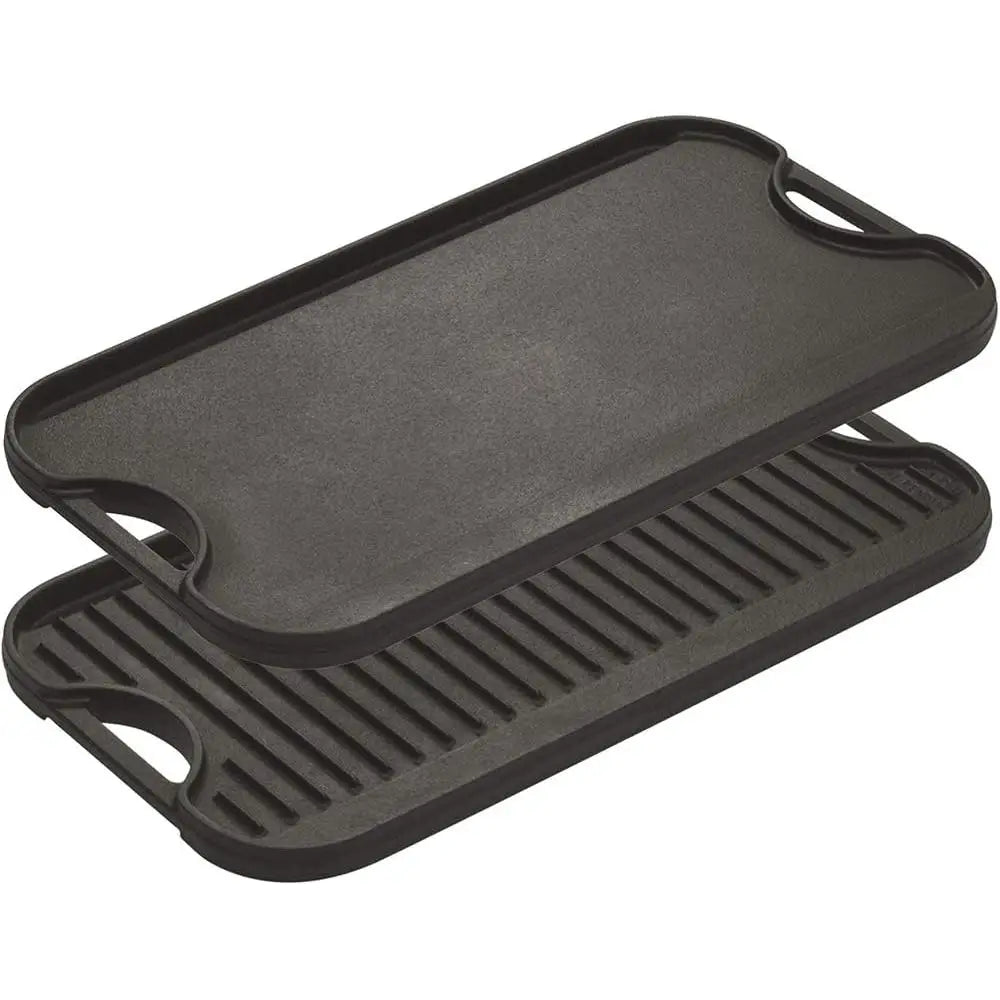 Dual Use Cast Iron Grill Griddle Cooking Surface