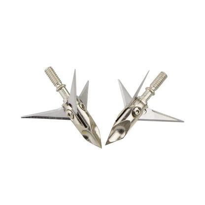 Stainless Steel Broadheads 12pcs 3 Blades 100 Grain Screw-in Arrow Tips