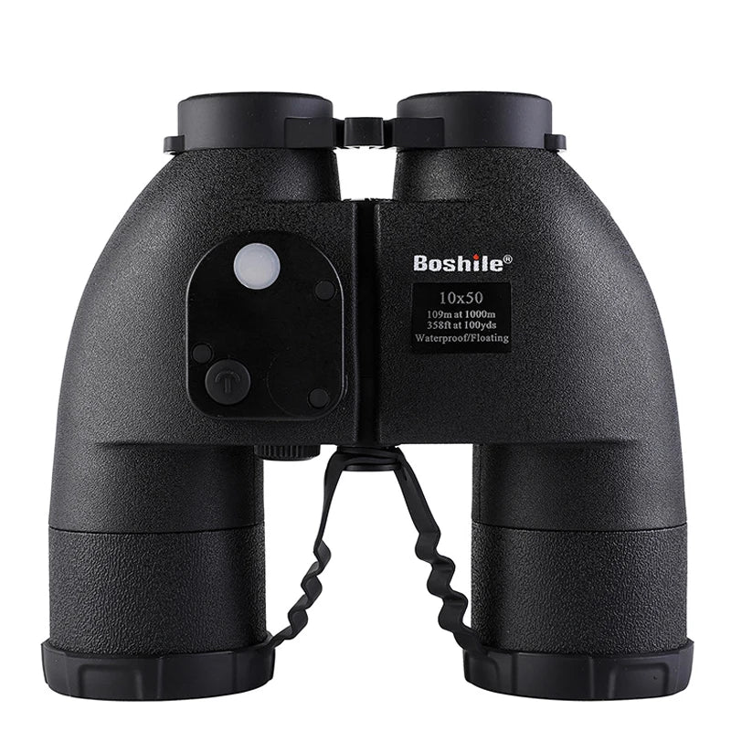 Nautical Binoculars  10x50 Rangefinder Compass Telescope High Powered Nitrogen Waterproof