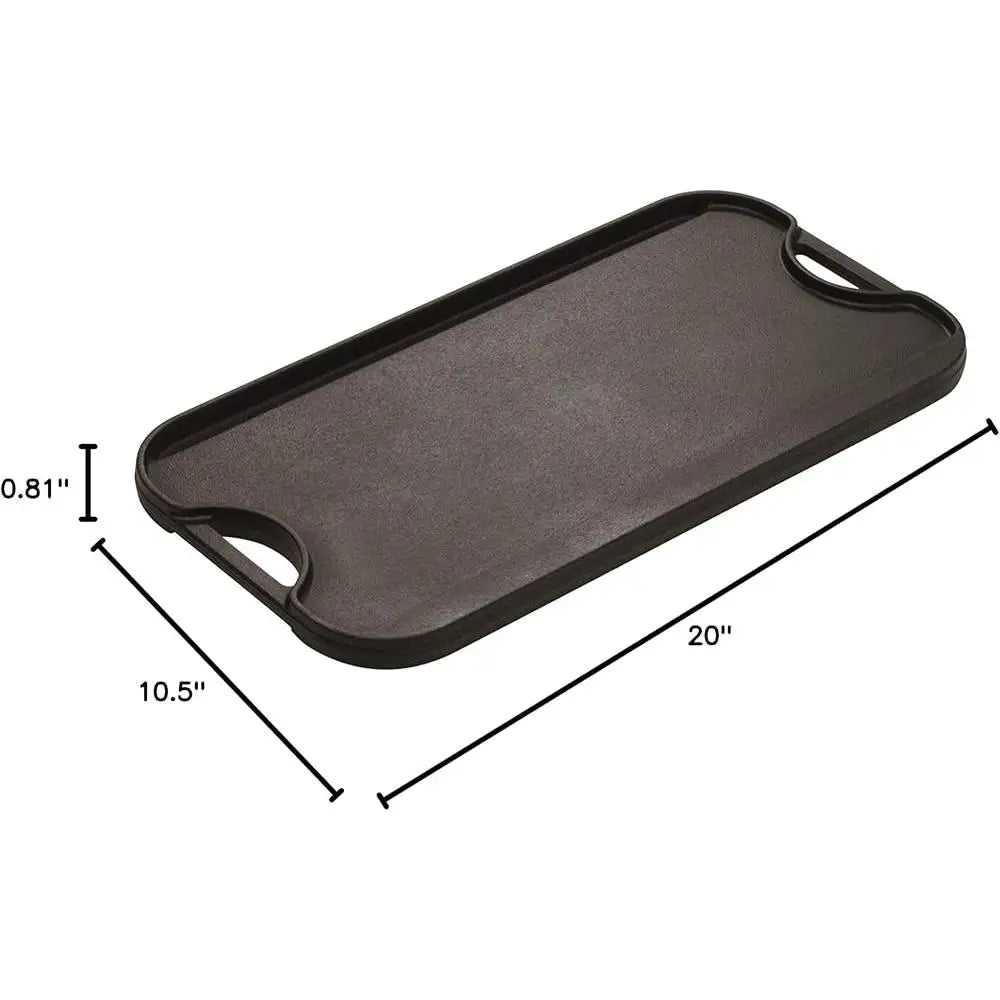Dual Use Cast Iron Grill Griddle Cooking Surface