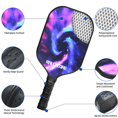Pickleball Paddles Set Rackets Portable Racket Cover Carrying Bag Gift Kit