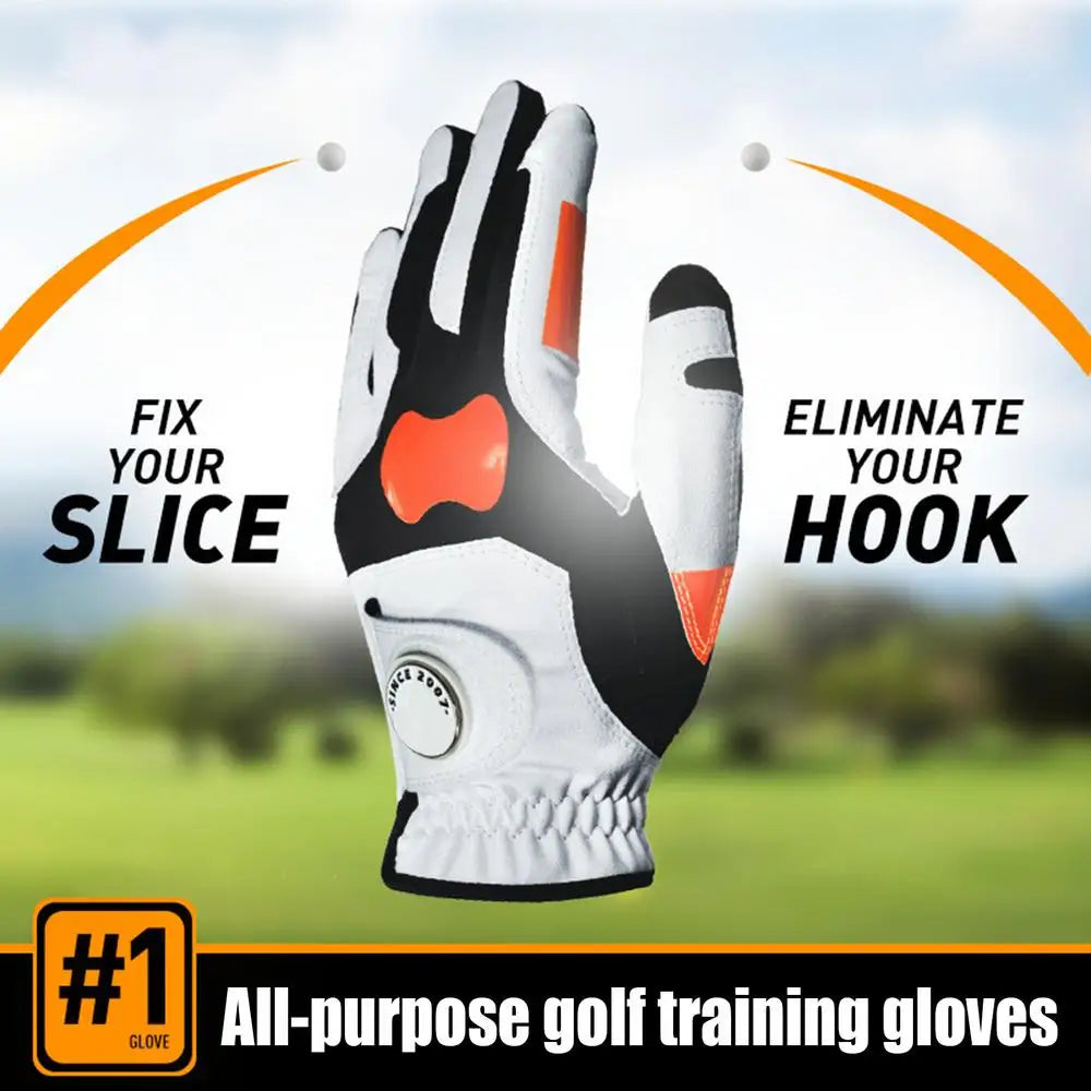 Left Hand Golf Gloves Grip Trainer Reduce Golf Hook Ball Corrector Gloves
